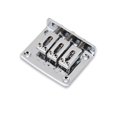 thumbnail image 4 of Durable 3-string Fixed Guitar Bridge Replacement Parts for Cigarbox Electric Guitars(Silver), 4 of 4