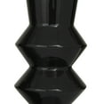 thumbnail image 4 of CosmoLiving by Cosmopolitan 17", 16", 13"H Black Ceramic Vase with Fluted Designs, Set of 3, 4 of 7