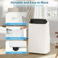 thumbnail image 4 of HOBLOC Air Conditioner 14,000 BTU Air Conditioner Portable for Room up to 700 Sq. Ft. with Remote Control, White, 4 of 9