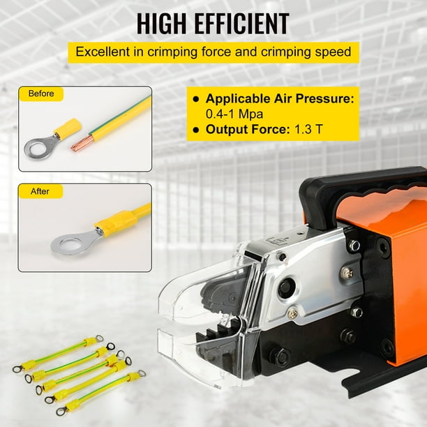 VEVOR Pneumatic Crimping Tool AM 10 Pneumatic Air Powered Wire