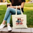 thumbnail image 3 of Republican Boston Terrier Making Woof Count Election 2024 Canvas Tote Bag Gentleman Dog Lover Gifts Reusable Shopping Grocery Bag - 01002, 3 of 5