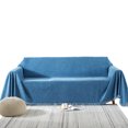 thumbnail image 4 of Chenille Sofa Covers Thickened BreathableSolid Color Couch Cover Blanket With Boho Fringe, 4 of 6