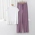 thumbnail image 2 of Posijego Pajama Set for Women Mock Neck Sleeveless Tank Tops and Pants Women's 2 Piece Lounge Sets, 2 of 5
