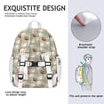 thumbnail image 5 of Paw Prints Backpack for School,Cute School Bag,Schoolbag with Adjustable Shoulder Straps & Padded Back,15"x11.42"x5.5", 5 of 6