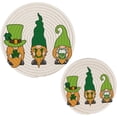 thumbnail image 7 of SKYSONIC St Patrick's Dwarfs Pot Holders Trivets, 2 Pcs Heat Resistant Trivets,Lucky Clovers Cotton Thread Weave Mats for Hot Pads Pans Pot Bowl Teapot for Kitchen Decor, 7 of 7