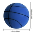 thumbnail image 3 of Juguete de baloncesto de espuma de baloncesto silencioso para niños que rebota en interiores (24 cm) Azul oscuro Azul, 3 of 6