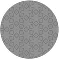 thumbnail image 1 of Ahgly Company Indoor Round Patterned Dark Gray Area Rugs, 5' Round, 1 of 6