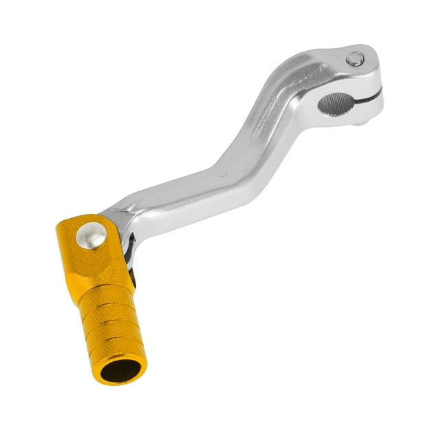 Palanca de cambio de motocicleta plegable para Kayo T2, palanca de cambio de aleación de aluminio, brazo de palanca de cambio tono plateado, cabeza tono dorado