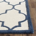 thumbnail image 2 of SAFAVIEH Cambridge Kevin Geometric Wool Area Rug, Ivory/Navy, 3' x 5', 2 of 5