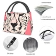 thumbnail image 4 of Honeii Pink Cheetah Art Print Cooler Bag Insulated, Large Leakproof Soft Sided Portable Cooler Bag,Lunch Box Lunch Bag, 4 of 6