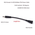 thumbnail image 1 of RCA Female to DC 5.5x2.5mm Male Power Cable High-Quality Signal Transmission for Car Audio Systems Amplifiers, 1 of 4