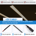 thumbnail image 4 of 10pcs 12V DC Power Plug Female Jack Plug Connector Cable 5.5X2.1mm With Cord Cable 15CM for CCTV LED Strip Light, 4 of 5