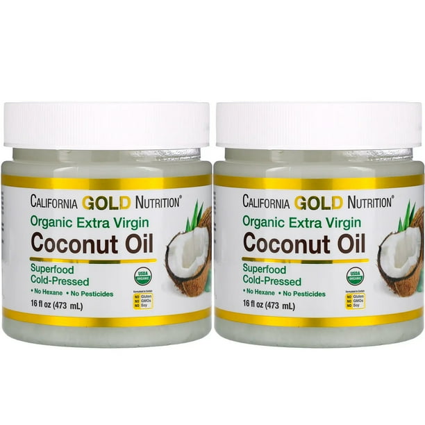Organic Extra Virgin Coconut Oil by California Gold Nutrition Use as