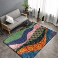 thumbnail image 2 of Area Rugs For Living Room Decor - Multiple Retro Pattern Anti Slip Throw Washable Rugs 3x5 For Bedroom, Soft Indoor Carpet For Bedroom Living Room 60x39In, 2 of 5
