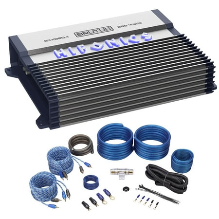 Hifonics BXX800.4 800 Watt RMS 4-Channel Car Amplifier Class AB Brutus+Amp (Best 4 Channel Amp For Sound Quality)