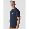 thumbnail image 2 of Camiseta Carhartt de manga corta, gruesa, con bolsillo, azul marino, 2 of 6