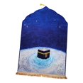 thumbnail image 2 of Praying Mat Velvet Prayer Rug Turkish Tassel Prayer Mat Prayer Rug for Eid Balcony Hajj Bay Window blue 70x110cm, 2 of 8