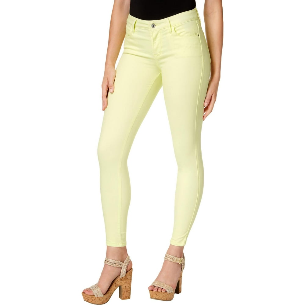 GUESS Guess Womens Sexy Curve Denim Colored Colored Skinny Jeans