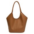 thumbnail image 2 of Bolso Tipo Cubo Cuero Vegano Mano PU Gran Capacidad para Mujer Bolsos Exteriores, 2 of 9