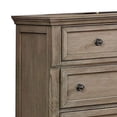 thumbnail image 2 of Dresser with 1 Hidden Drawer and Weathered Look, Gray, 2 of 5