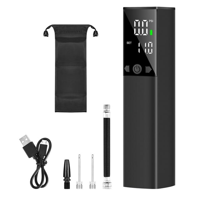 Riwcyla Electric Cordless Ball Inflatable Pump Handheld Digital Display Intelligent Portable Air Pump for Football Basketball Volleyball