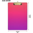 thumbnail image 6 of GZHJMY Pink Solid Color Clipboards Acrylic A4 Letter Size Clipboards with Metal Clip for Nurses, Students, Teachers, Classroom, Office, 6 of 7