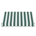 thumbnail image 2 of Awntech 5.375 ft Santa Fe Fixed Awning Acrylic Fabric, Forest/White Stripe, 2 of 2