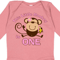 thumbnail image 4 of Inktastic Little Monkey Girl 1st Birthday Girls Long Sleeve Baby Bodysuit, 4 of 5