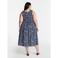 thumbnail image 2 of Terra & Sky Women's Plus Sleeveless Smocked Dress, Sizes-0X-5X, 2 of 4