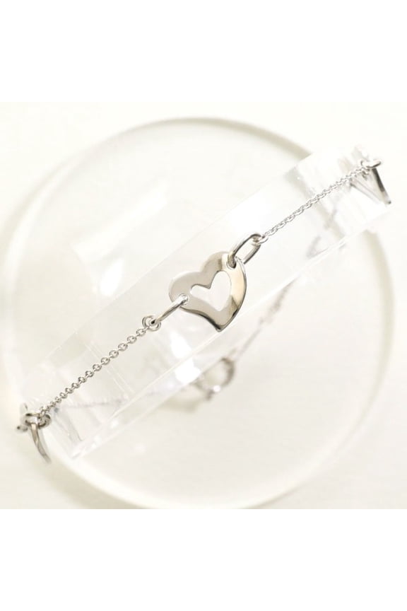 Pre-Owned PT850 Platinum PT900 Bracelet, Total Weight Approx. 2.8g, 18.5cm, Jewelry, Used, Like...