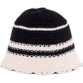 thumbnail image 5 of CoCopeaunts Bucket Hats for Womens Four Seasons Fashion Stripe Vintage Foldable Knitting Hat for Gift Sun Protection Keep Warm, 5 of 8