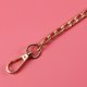 thumbnail image 3 of EeaseMX 1 pieza de cadena de metal de PU para bolso, correa de repuesto, accesorio con hebillas para bolso de mano, bolso de hombro, marrón y dorado., 3 of 7