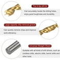 thumbnail image 4 of Uxcell Brad Point Drill Bit 6.5mm(1/4") Dia HSS4241 Twist Drill Golden, 4 of 6