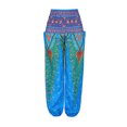 thumbnail image 1 of Pantalones bohemios para mujer Harem Cintura fruncida Yoga Hippie Palazzo Verano Pantalones de playa Sailing Electrónica, 1 of 3