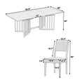 thumbnail image 5 of MAYEERTY Farmhouse 9-Piece Extendable Dining Table Set with 2 Leaves and 8 Chairs, Natural, 5 of 9