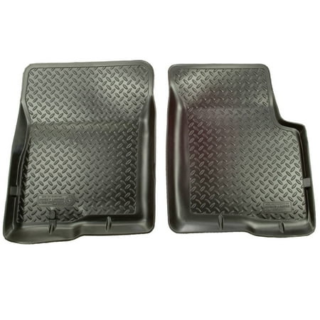 Husky Liners Classic Style Floor Mats | Fits 1995 - 1999 Chevrolet Blazer RWD, GMC Jimmy RWD, GMC Sonoma RWD; 1995 - 2003 Chevrolet S10 & RWD; 1995 - 2004 GMC Sonoma | Front Row, 2-pc Black - 31601