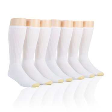 GOLDTOE Men's Hampton Crew Socks 3-Pack - Moisture Wicking Comfort Socks For Everyday Wear
