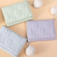 thumbnail image 4 of Cartoon Small Wallet Cute Korean Short Wallet Women's Solid Color Cute Rabbit Pattern Simple Multi Card Bag Zero Wallet, 4 of 10