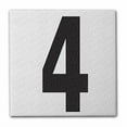 thumbnail image 2 of Aquatic Custom Tile - Ceramic Number 4 Pool Sign Depth Marker, 5.8"x5.8" w/ 5" Font Pool Signs, Abrasive Non-Slip Finish, Swimming Pool Safety Signage for Concrete Deck & Inground Pool, Made in USA, 2 of 4