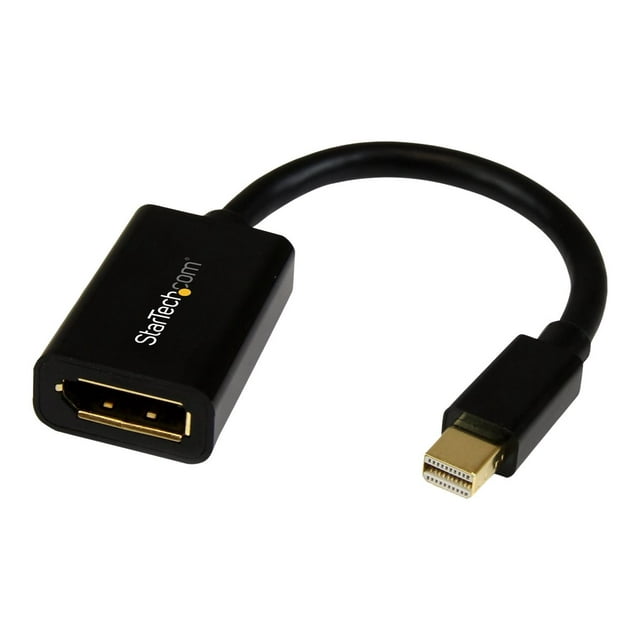 StarTech.com 6in Mini DisplayPort to DisplayPort Video Cable Adapter (MDP2DPMF6IN) - DisplayPort cable - Mini DisplayPort (M) to DisplayPort (F) - 6 in - black - for P/N: CDP2DP141MB, CDP2DP146B, CDP2DPMM1MB, CDP2DPMM6B, DISPLPORT15L, DISPLPORT3L