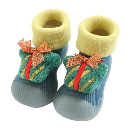 

TSADFHJI Christmas Boy Sneakers Size 10 Christmas Boy Sneakers Size 13.5 Little Kid Snow Christmas Baby Socks Shoes Children Baby Socks Cartoon Baby Toddler Shoes Floor Socks 0-6 Months