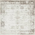 thumbnail image 1 of Unique Loom 3141348 8 x 8 ft. Casino Sofia Square Rug, Ivory, 1 of 5