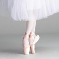 thumbnail image 5 of Ballet Pointe Shoes Girls Women Ribbon Ballerina Shoes With Toe Pads, 5 of 5