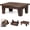 6.5"H-Walnut Color, variant on Wooden Step Stool (16.5" Dx12 Wx9 H) Bed Steps for High Beds for Adults - Natural Solid Wood One Step Stool, Heavy Duty- Holds up to 600Lbs- Perfect Safety (9in Height-Walnut)