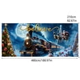 thumbnail image 2 of LLDYYDS Large 7x16 Ft Merry Christmas Santa Holiday Photography Background Garage Door Party Banner, 2 of 6