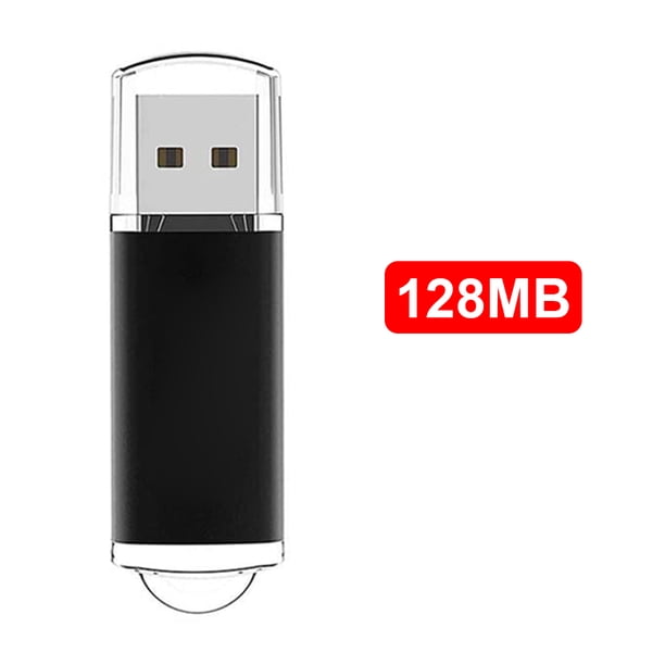 CW10029 Unidad flash USB 2.0 de alta velocidad Unidad flash con tapa transparente (128 MB, negro)