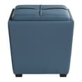 thumbnail image 3 of Rockford Storage Ottoman in Slate Blue Faux Leather, 3 of 9