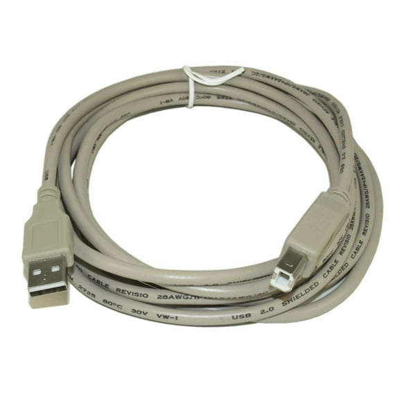 10ft USB 2.0 Certified 480Mbps Type A Male to B Male Cable, Beige