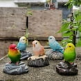 thumbnail image 1 of Estatuas de Aves Macarena Decoraciones de Jardín de Resina 5 Loros, 1 of 8