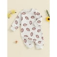 thumbnail image 4 of Musuos  Baby Boys Girls Jumpsuits 0-18Months Long Sleeve Round Neck Football Print Rompers Infant Newborn Clothes, 4 of 9